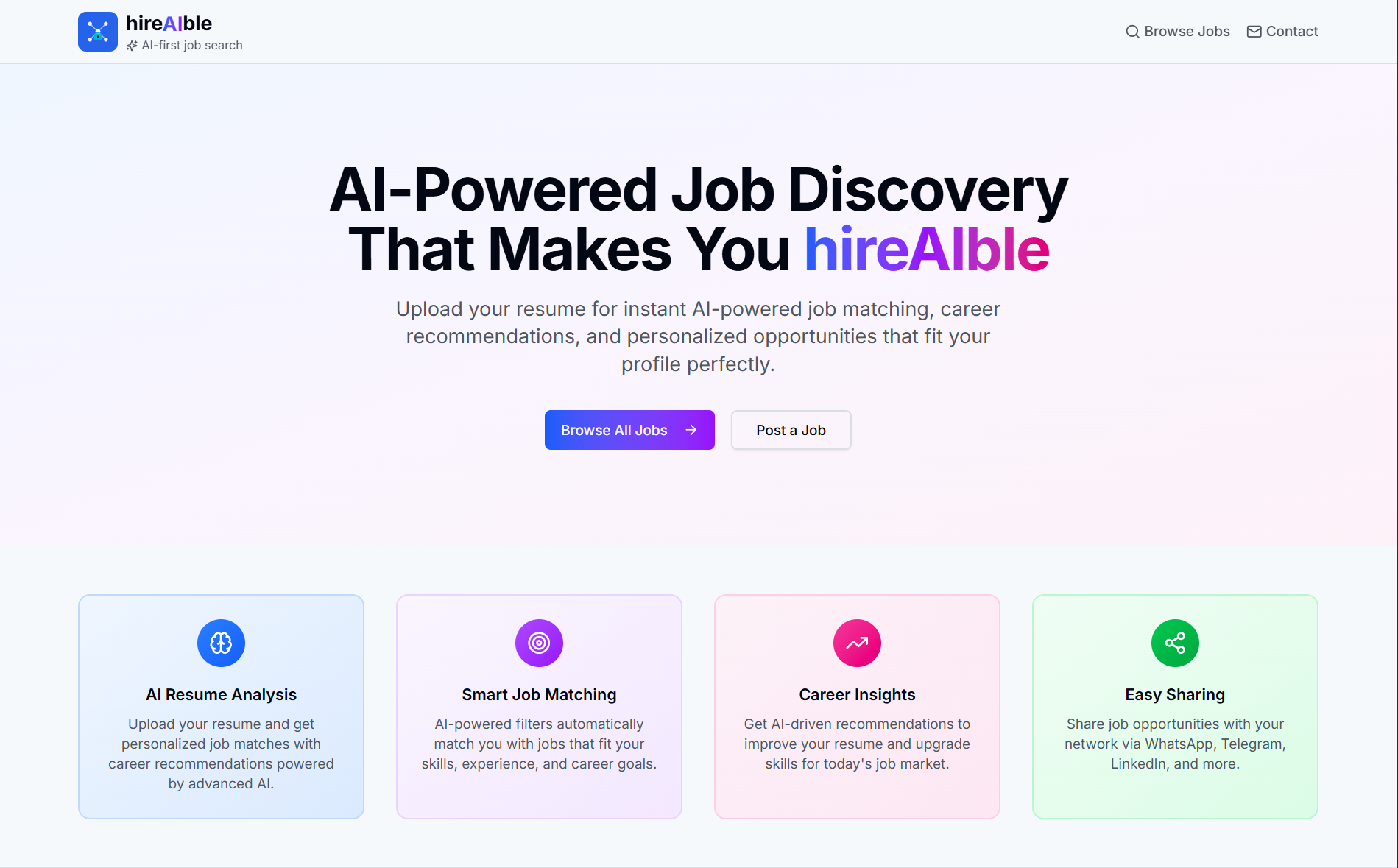 hireAIble — AI-Powered Job Discovery